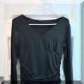 H20. Gray A'Nue Ligne ruched top size S - $22 